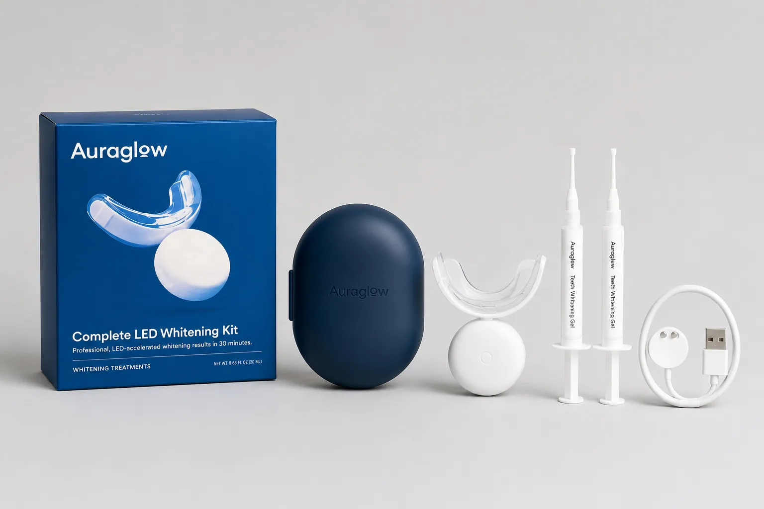 Auraglow Complete LED Whitening Kit